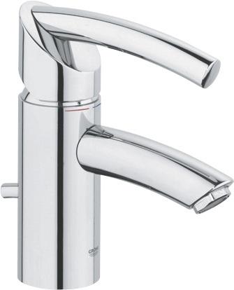 Смеситель для раковины однорычажный с донным клапаном Grohe коллекция Tenso хром 32366000