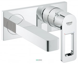 Смеситель для раковины однорычажный настенный скрытый Grohe коллекция Quadra хром 19479000