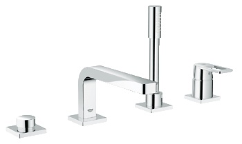 Змішувач одинважільний на борт ванни з душем Grohe колекція Quadra хром 19579000