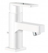Смеситель для раковины однорычажный с донным клапаном Grohe коллекция Quadra белый 32631LS0