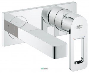 Смеситель для раковины однорычажный настенный скрытый Grohe коллекция Quadra хром 19479000