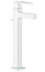 Смеситель для раковины однорычажный с донным клапаном напольный высокий Grohe Quadra белый 32633LS0