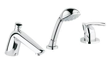 Змішувач одинважільний на борт ванни з душем Grohe колекція Tenso хром 19153000