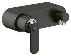 Змішувач для душу настінний змішувач Grohe колекція Veris чорний 32197KS0
