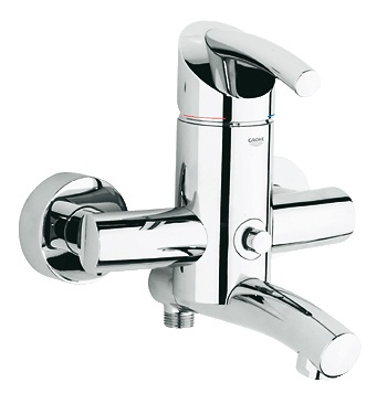 Смеситель однорычажный для ванны с коротким изливом Grohe коллекция Tenso хром 33349000