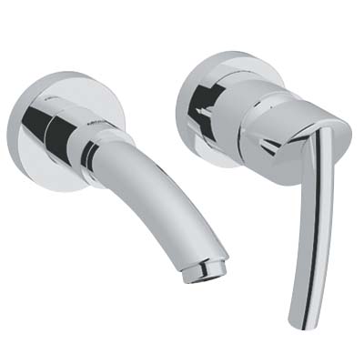 Змішувач для раковини одноважеля настінний прихований Grohe колекція Tenso хром 19289000