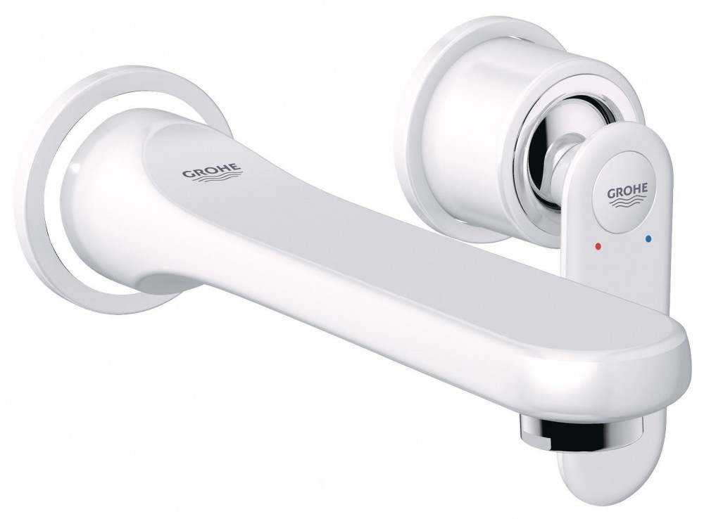 Змішувач для раковини одноважеля настінний прихований Grohe колекція Veris білий 19342LS0