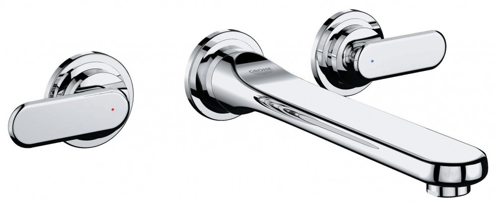 Змішувач для раковини Двохважеля настінний прихований Grohe колекція Veris хром 20195000