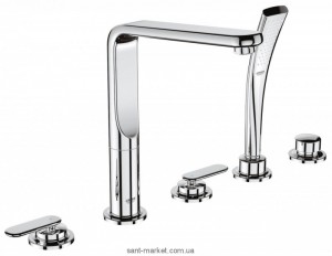 Змішувач одинважільний на борт ванни з душем Grohe колекція Veris хром 19362000