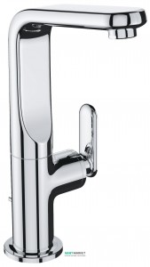 Смеситель для раковины однорычажный с донным клапаном Grohe коллекция Veris хром 32184000
