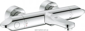 Смеситель с термостатом двухвентильный для ванны Grohe коллекция Veris хром 34327000