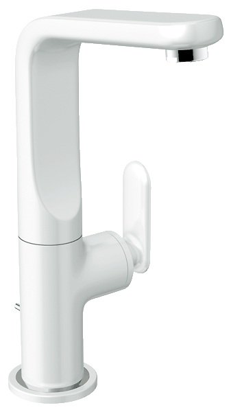 Смеситель для раковины однорычажный с донным клапаном Grohe коллекция Veris белый 32184LS0