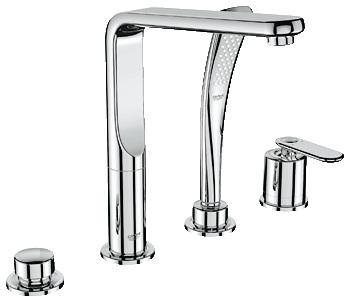Смеситель однорычажный на борт ванны с душем Grohe коллекция Veris хром 19373000