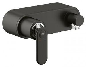 Змішувач для душу настінний змішувач Grohe колекція Veris чорний 32197KS0