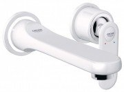 Смеситель для раковины однорычажный настенный скрытый Grohe коллекция Veris белый 19342LS0