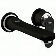 Смеситель для раковины однорычажный настенный скрытый Grohe коллекция Veris черный 19342KS0