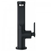 Смеситель для раковины однорычажный с донным клапаном Grohe коллекция Veris черный 32184KS0