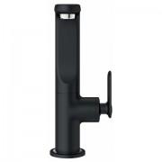 Смеситель для раковины однорычажный с донным клапаном Grohe коллекция Veris черный 32184KS0