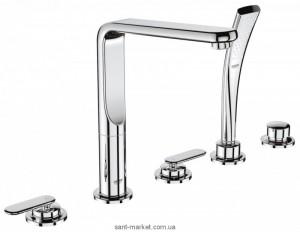 Смеситель однорычажный на борт ванны с душем Grohe коллекция Veris хром 19362000