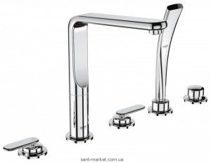 Смеситель однорычажный на борт ванны с душем Grohe коллекция Veris хром 19362000