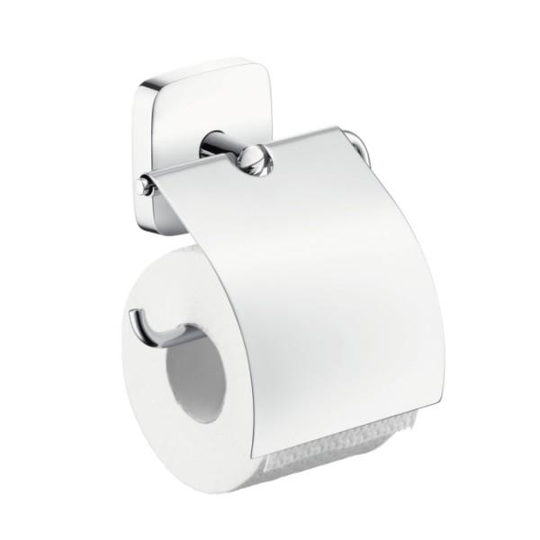 Держатель для туалетной бумаги Hansgrohe PuraVida с крышкой 41508000