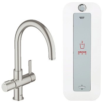 Змішувач для кухні термостатичний GROHE Red Duo змішувач з бойлером 30079DC0