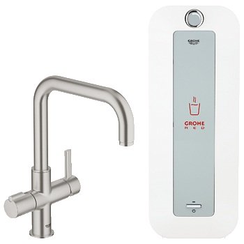 Смеситель для кухни GROHE Red Duo с бойлером однорычажный 30156DC0