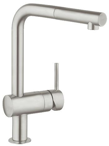 Смеситель для кухни с выдвижной лейкой Grohe Minta однорычажный 32168DC0