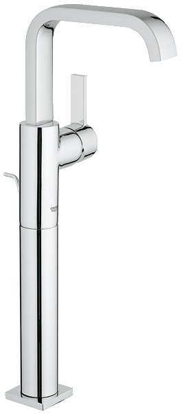Смеситель для раковины однорычажный с донным клапаном Grohe коллекция Allure хром 32249000