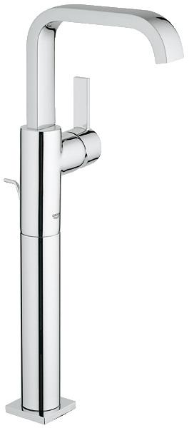 Смеситель для раковины однорычажный с донным клапаном Grohe коллекция Allure хром 32249000