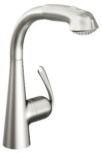 Смеситель для кухни с выдвижной лейкой GROHE Zedra однорычажный 32553SD0