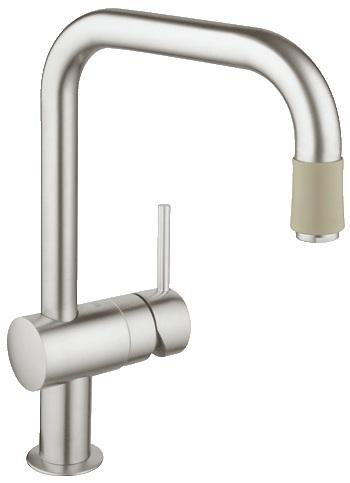 Змішувач для кухні з висувною лійкою GROHE Minta змішувач сталь 32067DC0