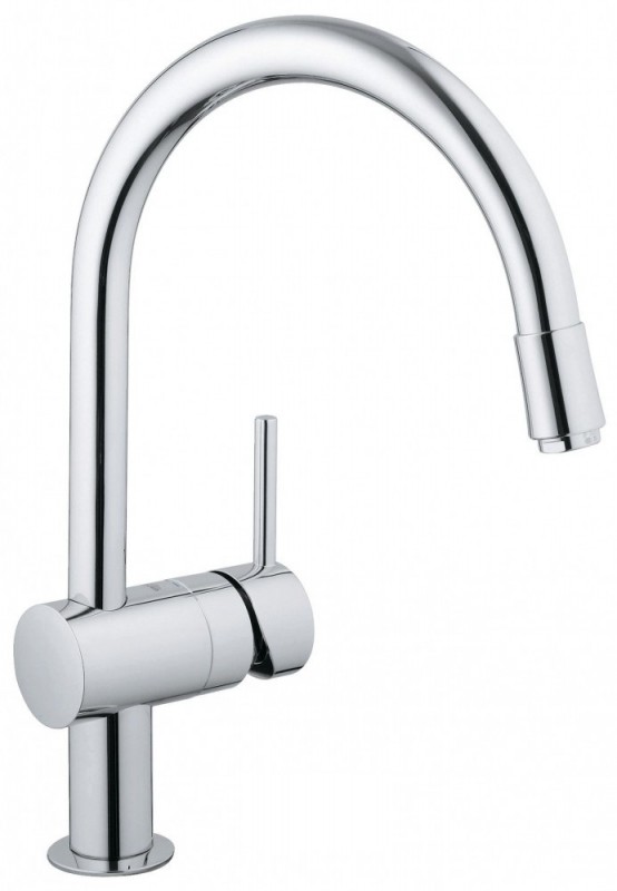 Смеситель для кухни с выдвижной лейкой GROHE Minta однорычажный 3291800E