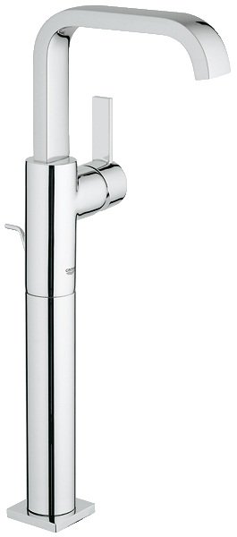 Смеситель для раковины однорычажный с донным клапаном Grohe коллекция Allure хром 32249000