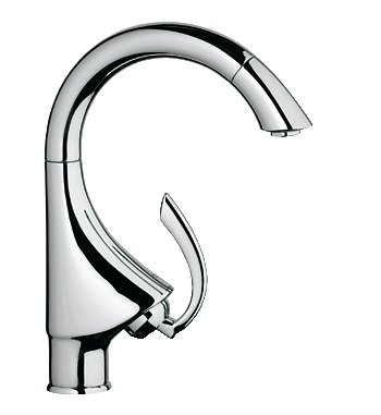 Змішувач для кухні з висувною лійкою GROHE K4 змішувач 33815000