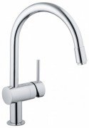 Смеситель для кухни с выдвижной лейкой Grohe Minta однорычажный 32918000