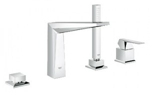 Смеситель однорычажныйна борт ванны с душем Grohe коллекция Allure Brilliant хром 19787000