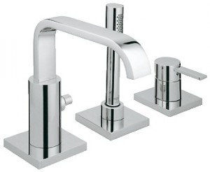 Смеситель однорычажный на борт ванны с душем Grohe Коллекция Allure хром 19316000