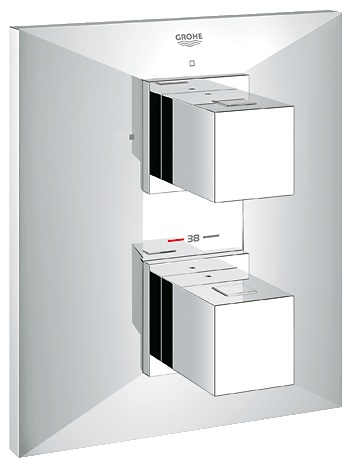 Змішувач для душа вбудований із термостатом Grohe колекція Allure Brilliant хром 19791000