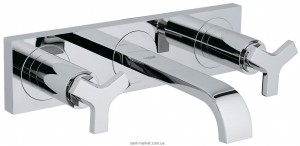 Змішувач для раковини двухвентильний настінний прихований Grohe колекція Allure хром 20190000