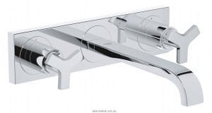 Змішувач для раковини двухвентильний настінний прихований Grohe колекція Allure хром 20192000