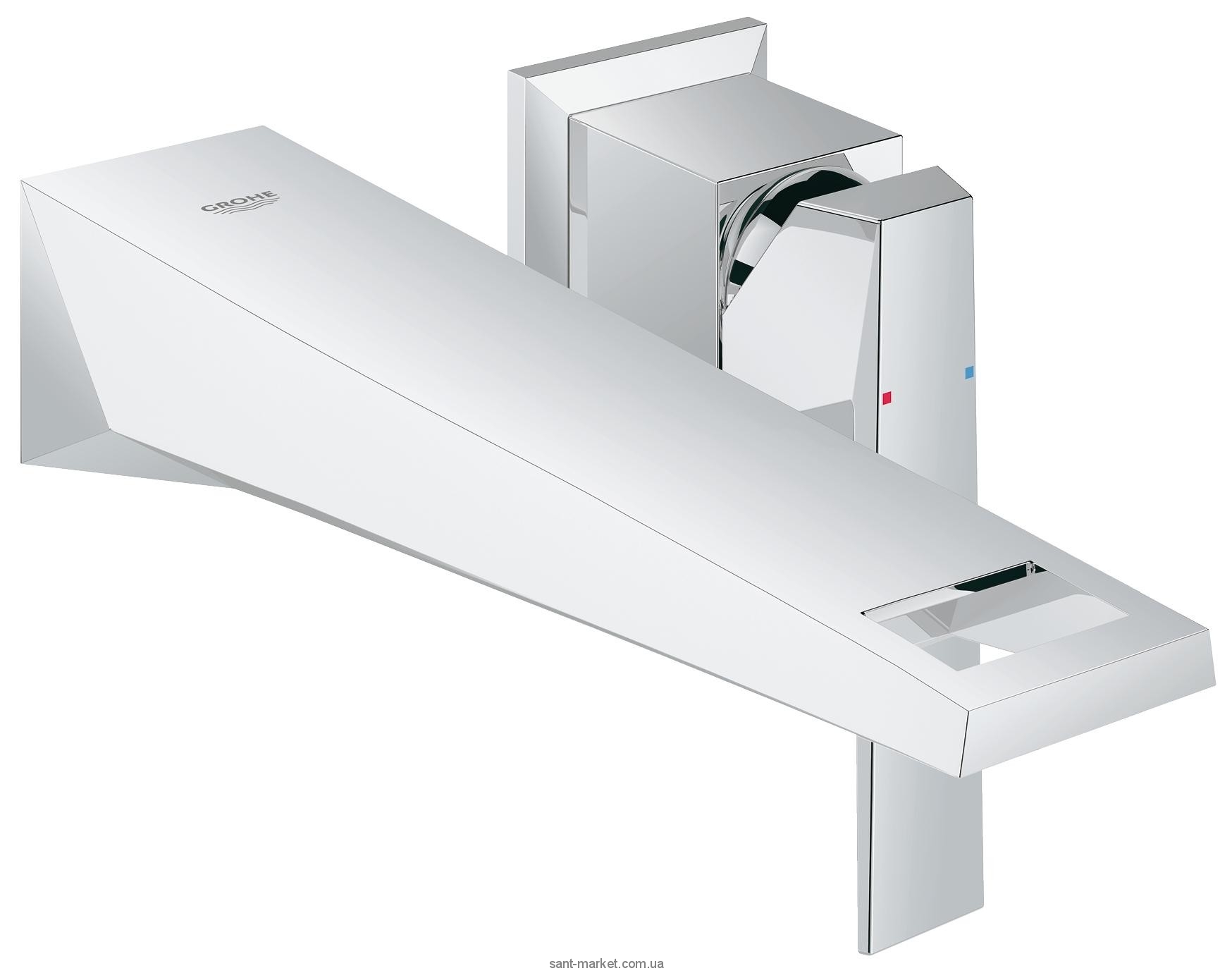 Змішувач для раковини одноважеля настінний прихований каскадний Grohe Allure Brilliant хром 19783000