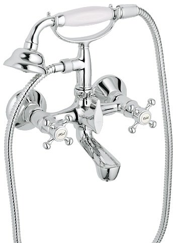 Смеситель двухвентильный для ванны с душем Grohe коллекция Arabesk хром 25405000
