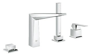 Смеситель однорычажныйна борт ванны с душем Grohe коллекция Allure Brilliant хром 19787000