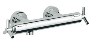 Змішувач для душу настінний двухвентильний з термостатом Grohe колекція Atrio хром 34010000