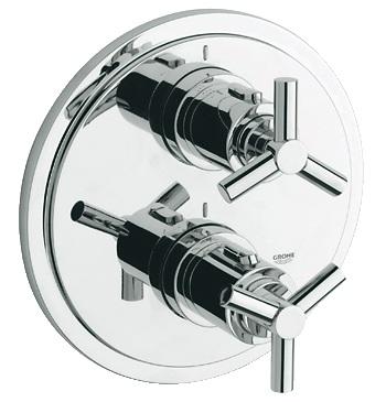 Смеситель с термостатом скрытый (встраиваемый) Grohe коллекция Atrio хром 19395000