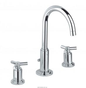 Смеситель для раковины двухвентильный с донным клапаном скрытый Grohe Atrio хром 20008000