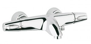 Смеситель с термостатом двухвентильный с коротким изливом Grohe коллекция Chiara хром 34070000