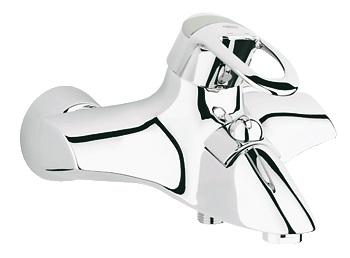 Змішувач одинважільний для ванни з коротким виливом Grohe колекція Chiara сатин 32306000