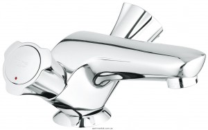 Змішувач для раковини двухвентильний з донним клапаном Grohe колекція Costa L хром 21390001